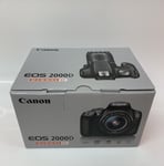 Canon EOS 2000D DSLR Camera with EF-S 18-55 mm f/3.5-5.6 IS II Lens - Black