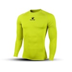 KELME T-Shirt Thermique Thermique pour Homme Taille L/S L Jaune Fluo (Neon Yellow)