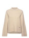 W. Lambswool Knit Crew Designers Knitwear Jumpers Beige HOLZWEILER