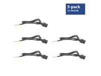 Act Powercord C19 Iec Lock - Open End Black 2 M, Pc1174, 5-Pack (Ak5327)