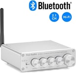 Fosi Audio BT30D-S Bluetooth 5.0 Stereo Audio Mottaker Forsterker 2.1 Kanal Mini Hi-Fi Klasse D Integrert Amp 2X50 Watt