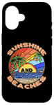 Coque pour iPhone 16 Soleil et plages Palmiers Île tropicale Plage de sable