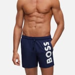 BOSS Bodywear Men's Octopus Swim Shorts - Navy