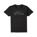 Lord Of The Rings The War of Rohirrim Textured Logo Unisex T-Shirt - Black - 3XL