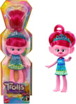 DreamWorks Trolls Band Together Trendsettin Fashion Doll, Queen Poppy with Vib