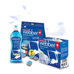 Mega Pack diskmaskin kit (glänsande vätska 500 ml, diskmaskin tabletter 40 st, diskmaskin salt 1,5 kg