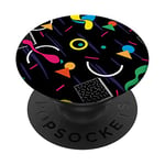 Unique Retro & Vintage 80s & 90s Pop Art Pattern PACJ1429 PopSockets PopGrip: Swappable Grip for Phones & Tablets