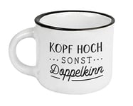 Grafik-Werkstatt Tasse à expresso vintage | Mini tasse en céramique à offrir | Tête haute ou double menton