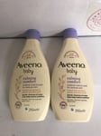 Aveeno Baby Calming Comfort Bedtime Bath and Wash, 250 ml (Pack of 2)