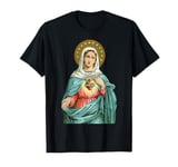 Immaculate Heart of Mary Our Blessed Mother Catholic Vintage T-Shirt