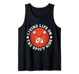 Spicy Food Hot Chili Sauce Red Pepper Jalapeno Foodie Tank Top