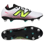 New Balance Tekela V4 Pro Low Sg - Vit/lila/neon - Soft Ground (Sg), storlek 45½