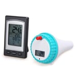 Thermomètre sans fil bain à remous dans la piscine Spa DisplayWaterproof LCD Nouveau capteur noir flottant