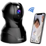 Caméra IP 1080p - Smart Caméra de Surveillance - WiFi - Noir - Intérieur