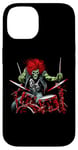 Coque pour iPhone 14 Kit de batterie Rock and Roll Band Rock On Drum du batteur Skeleton Guy