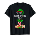 Matching Family Women Girls I'm The Shopping Elf Christmas T-Shirt