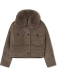 Charlie Jacket Wool Boucle - Grey/Brown