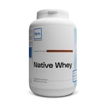 Whey Native 1kg Chocolat - Protéine Whey jusqu'à 80% de protéines par dose - Lait français - Musculation et Fitness - Prise de Muscle