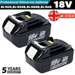 2X For Makita 3.0Ah 18V LXT Li-Ion BL1830 BL1850 BL1860B BL1815 Cordless Battery