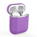 Coque de Protection en Silicone pour Apple Airpods 1 & 2 (Violet)