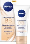 NIVEA BB 5 in 1 Day Cream 24H Moisture (50 Ml), BB Cream for Light Skin Types wi