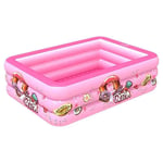 Grande piscine gonflable rectangulaire épaisse en PVC,baignoire d'été,jouet d'extérieur pour la famille et les enfants - Type [pink 3]-130cm