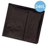 Produit neutre Sacs poubelles - 240 L noir pour container boite de 100 sacs 25 microns