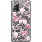 Babaco ERT GROUP mobile phone case for Samsung GALAXY NOTE 20 original and officially Licensed pattern Flowers 054 optimally adapted to the shape of the mobile phone, partially transparent