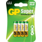 Batteri GP Batteri för Auto AAA LR03 LR3 LR03C LR03 BP4