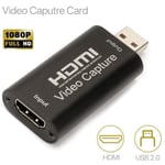 HDMI Video Capture Card Screen Record USB 2.0 1080P Game HD Video Capture Card