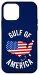 Coque pour iPhone 12 mini Golfe des États-Unis Amérique Carte drôle Golfe du Mexique Drapeau USA 4 juillet