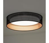 Duolla - LED-kattovalaisin ROLLER LED/24W/230V halkaisija 45 cm musta/kupari