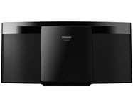 Panasonic SC-HC212EG-K Microchaîne Hi-FI à 2 canaux, 20 W, Radio numérique Dab+, Lecteur CD, Bluetooth, USB, Sons purs et Faible Distorsion, Design Fin et Contemporain, Montage Mural, Noir