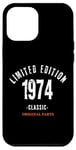 Coque pour iPhone 12 Pro Max Édition limitée de 1974 pour homme, pièce originale hom wear pour homme et femme