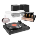 Vinyl Record Player with Tube Amplifier and SHFB65 Bookshelf Speakers - RP340