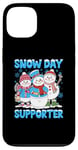 iPhone 13 Snow Days Supporter Snowman Teacher Life Case