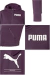 PUMA Women's Short length Purple Zipper Hoodie Size Small Relaxed Fit  BNWT