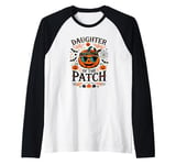 Funny Daughter of the Halloween Pumpkin Patch Raglan Baseball Tee