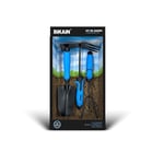 BIKAIN - Kit de Jardinage - 3 Outils - Comprend Une Pelle Large, Une Lance + Une Fourche et Un cultivateur - Poignées ergonomiques et antidérapantes - Outil en Acier