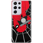 ERT GROUP Coque de téléphone Portable pour Samsung S21 Ultra Original et sous Licence Officielle Marvel Motif Spider Man 027 Parfaitement adapté à la Forme du téléphone Portable, Coque en TPU