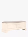 Laura Ashley Clifton Ottoman Storage Blanket Box, Dove Grey