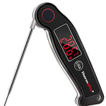 ThermoPro TP19B Thermomètre Alimentaire Étanche à Lecture Instantanée pour Cuisine, Barbecue, Viande avec Rétroéclairage Ambidextre pour Bonbons, Confiture, Chocolat