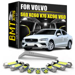 BMTxms Canbus LED-inredningssats ljus för Volvo V70 V50 V60 XC60 70 90 C30 C70 S40 S60 S70 S80 S90 2001 2006 2007 2012 Tillbehör White