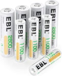 AA  AAA  Nimh  Rechargeable  Batteries  Set ,  4  X  2800Mah  AA  Battery  Bundl