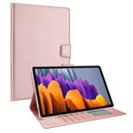 SKALO Samsung Tab S7/S8 PU-Läder Fodral - Roséguld