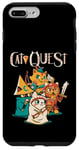 Coque pour iPhone 7 Plus/8 Plus Cat Quest RPG Hero Cats Jeu vidéo RPG Gamer Funny Cat