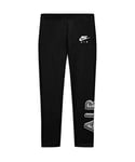 Nike Air Favorites Leggings Mixte Enfant, Black/White, FR : XS (Taille Fabricant : XS)