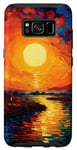 Coque pour Galaxy S8 Couchers de soleil artistiques de Van Gogh Nuit étoilée