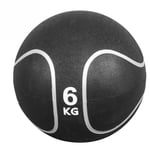 Gorilla Sports Medisinball Svart/Sølv Vekt 6 kg