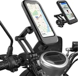 Motorcycle Bike Handlebar Phone Holder Mount Waterproof Case For All Mobile 6.8"